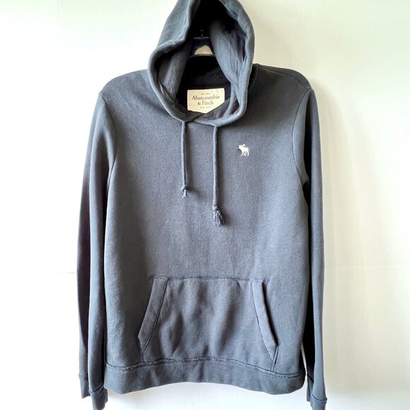 Abercrombie & Fitch Men's Pullover Soft Navy Blue Hoodie, Size XL, EC! - Picture 3 of 14